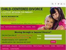 Tablet Screenshot of childcentereddivorce.com
